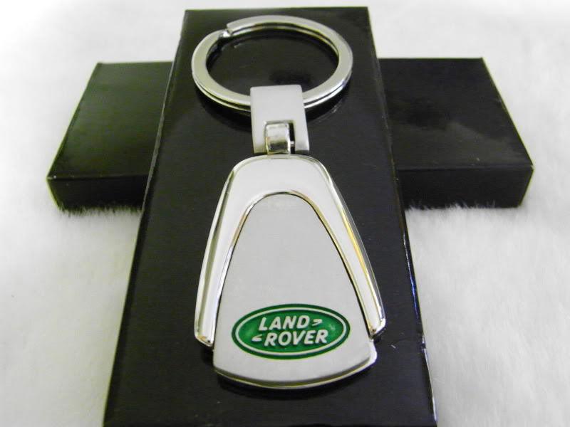 Land rover key chain ring fob lr2 lr4 range evoque sport suv accessories chrome