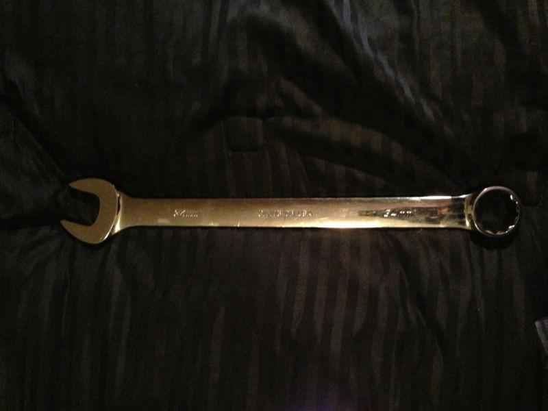 Snap on wrench, metric, combination, standard length, 34 mm, 12-point 
