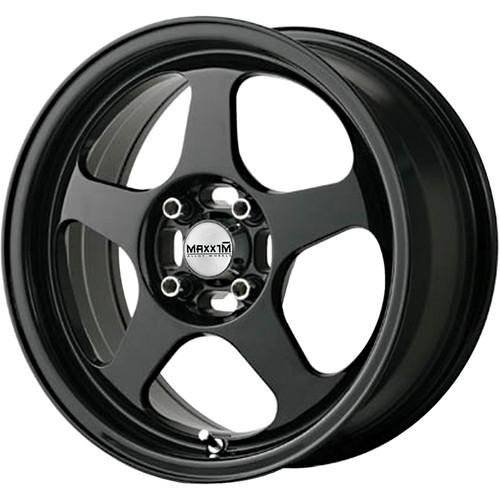 15x6.5 black maxxim air wheels 4x100 +38 scion xb xa toyota yaris corolla