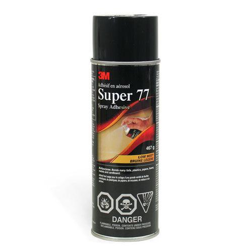 3m super 77 multipurpose high tack fast dry spray adhesive 24 fl oz can 21210