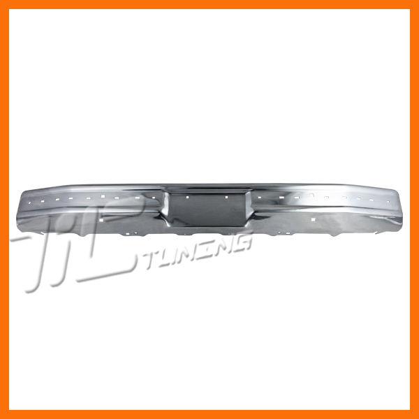 1980-1986 ford bronco f150 f250 f350 front bumper face bar no pad chrome steel
