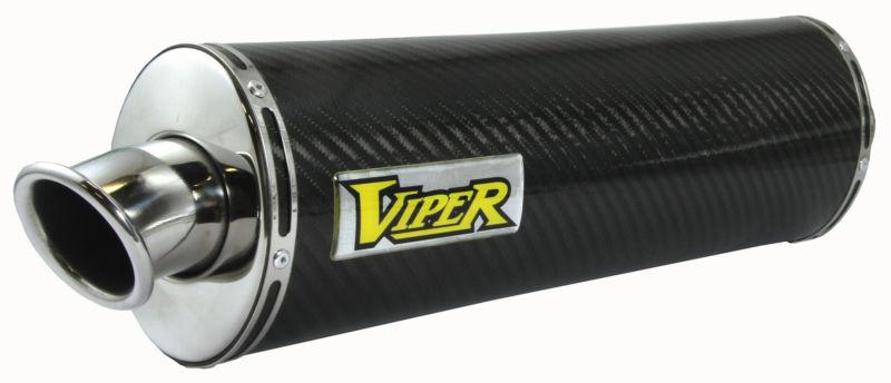 Viper suzuki gsf650 bandit 07-12 motorcycle carbon fiber oval slip-on exhaust