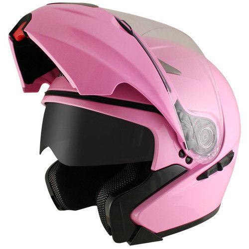 Hawk dual visor modular helmet pink xs