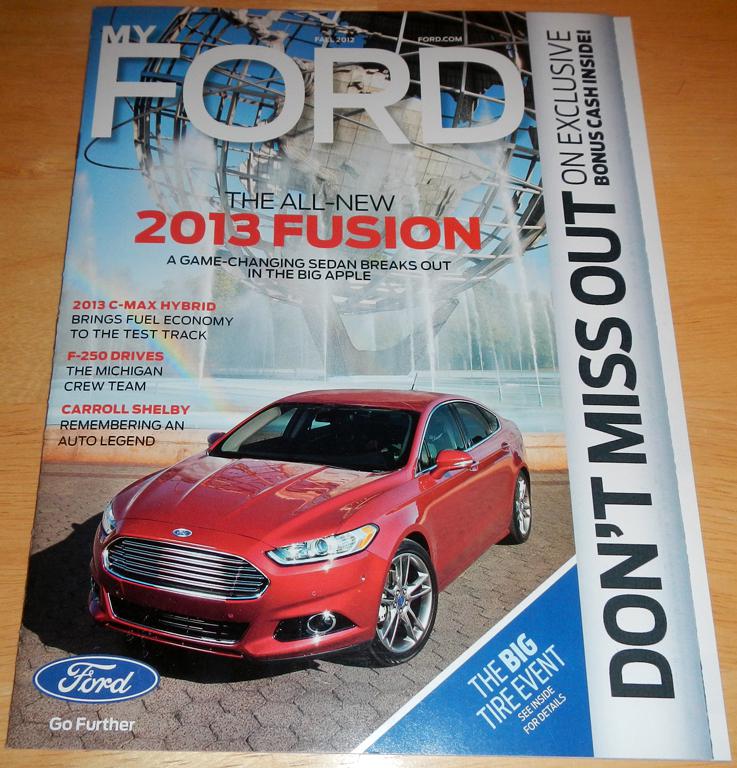 Fall 2012 myford magazine (bonus cash issue) brochure ft 2013 ford fusion