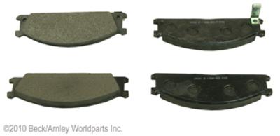 Beck arnley 089-1296 brake pad or shoe, front-disc brake pad