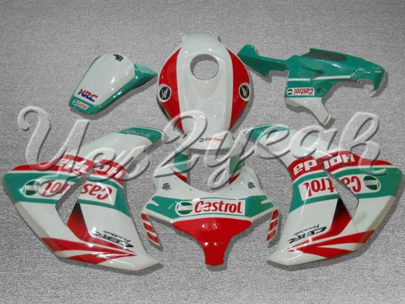 Injection molded fit fireblade cbr1000rr 08-11 castrol green red fairing zn743