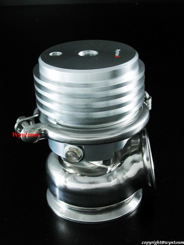 60mm turbo sus 304 wastegate waste gate dump valve adjustable 5 to 8 psi silver