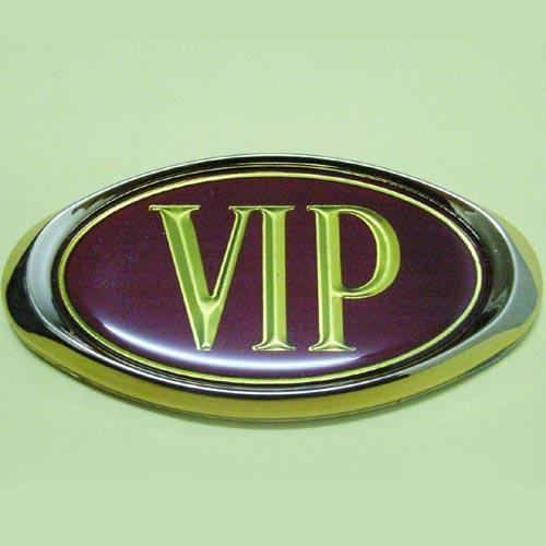 Car chrome badge emblem sticker nissan vip 3d plate