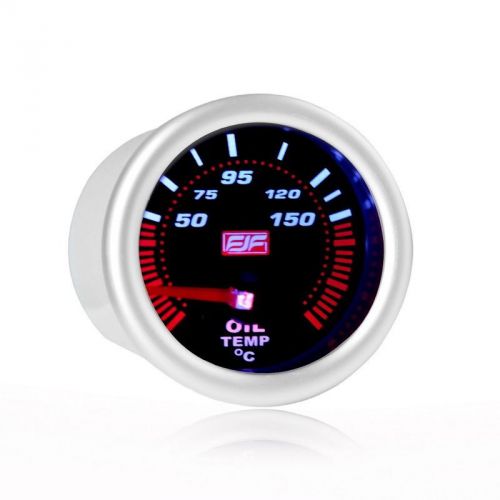 Car temperature gauges meters silver tinted shell 2&#034; 52mm 50-150°c  smoke oil
