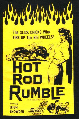 Vintage hotrod rumble custom ford vintage car 1950&#039;s t-shirt  v8