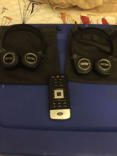 Range rover land rover dvd entertainment set headphones and remote