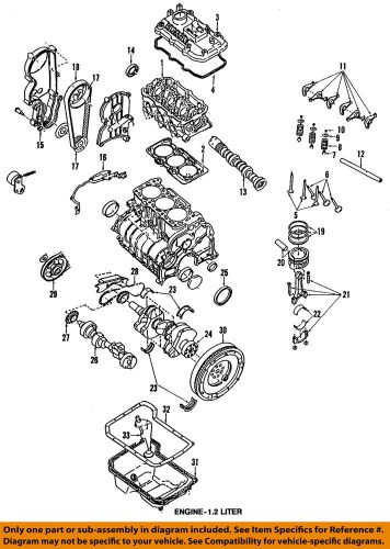 Subaru oem 89-94 justy crankshaft-pulley 12305ka071