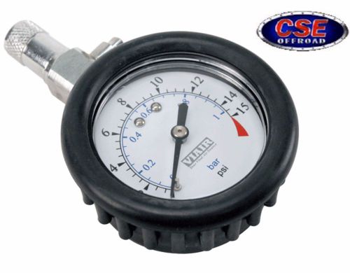 2.0&#034; tire gauge with boot 0 to 15 psi 90058 viair