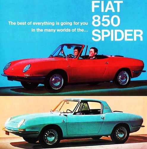 1967 fiat 850 spider convertible brochure--850 spider