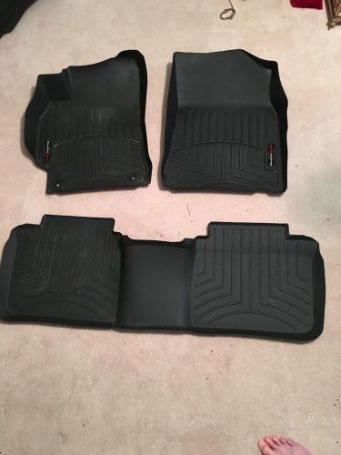 Car mats.weather tech.front,back&amp;trunk.black.for 2012-2014toyota camry