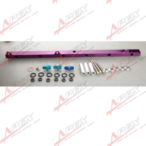 Genuine billet high fuel rail kit for toyota 1jz cnc billet aluminu new purple