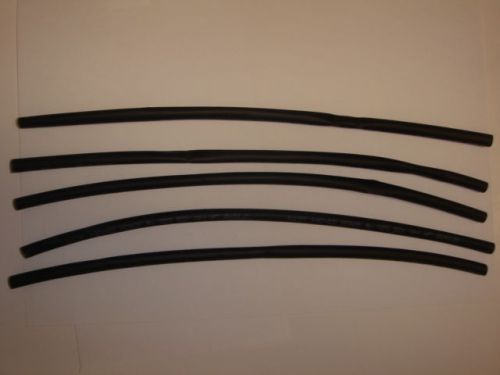 7 + 7 pc. - 3mm &amp; 4mm dia heat shrink tubing, @8&#034; long. black &amp; red