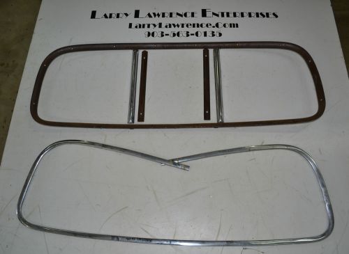 1941 cadillac coupe 2dr and others: rear window trim moulding set     *nice*