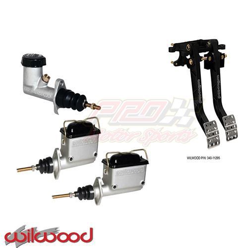 Wilwood forward swing clutch/brake pedal w/ wilwood master cylinders 340-11295