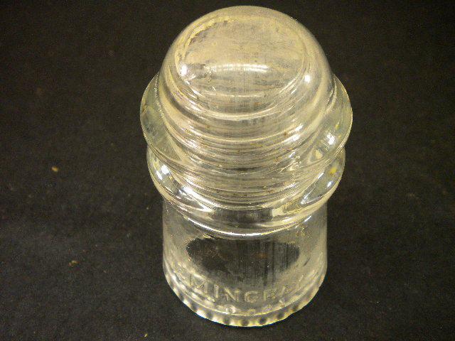 Electrical wire light pole insulator (clear four inch) nice!