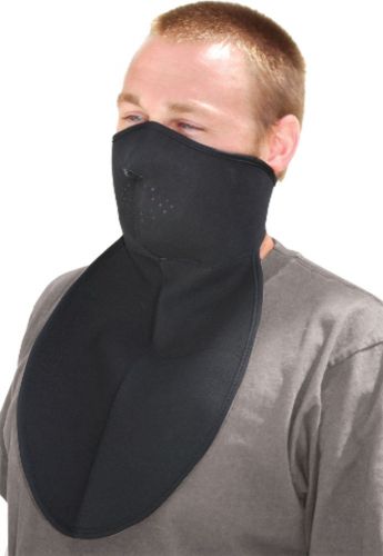 Zanheadgear neoprene half mask with neck shield black - wnfm114hn
