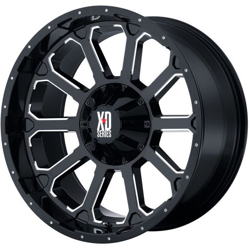 20x9 black xd806 bomb 8x170 +0 wheels courser mxt 35x12.50r20lt tires