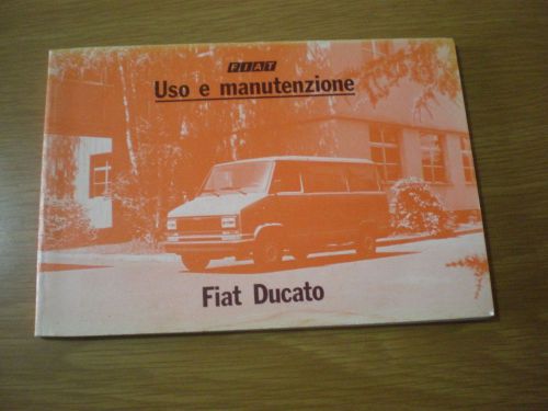 Fiat ducato manuale uso manutenzione libretto originale anno 1983 owners manual