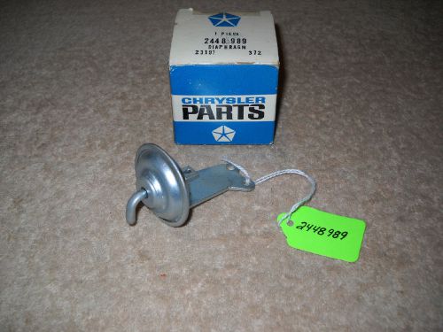 Nos mopar 1964 plymouth dodge choke pull off diaphragm with 273 318 2bbl