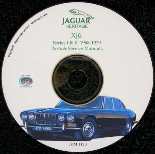 Jaguar xj6 (series i &amp; ii) workshop parts and service manual on cd &#039;68-&#039;79 used
