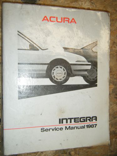 1987 acura integra original factory service manual shop repair 87
