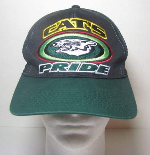 Arctic cat motorsports cat&#039;s pride black/green baseball cap hat one size cotton