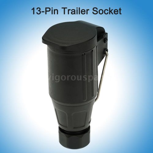 Car 13-pin trailer socket 12v 13pole tow bar towing socket n type with hook p2w8