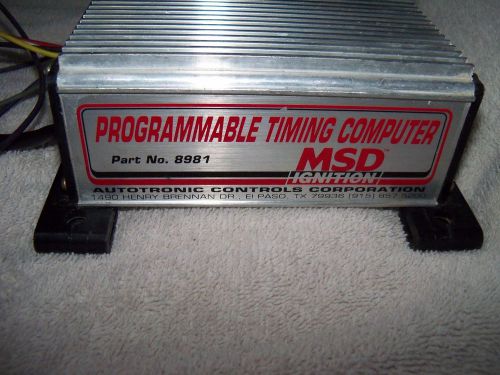 Msd programmable timing computer 8981