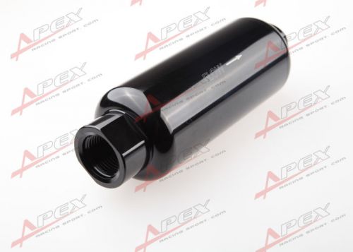 An -12 an12 black anodised billet magnetic high flow fuel filter 100 micron