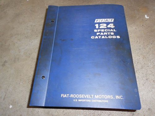 Vintage fiat 124 special parts catalogs diagrams information binder lot : used