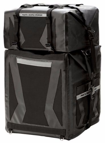 Nelson rigg all-weather survivor bag with roll bag motorcycle / cruiser luggage