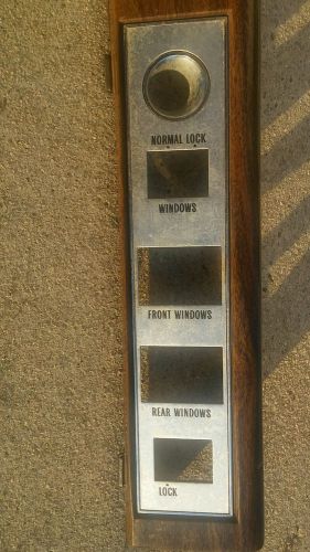 1977-79 cadillac fleetwood brougham driver side window switch bezel panel-oem