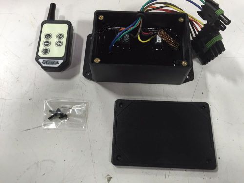 Wireless control kit for gas salt spreader