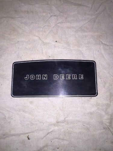 1978 john deere spitfire dash plate/sticker