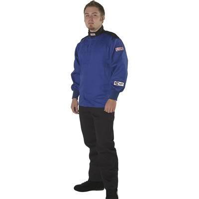 G-force racing driving jacket single layer pyrovatex men's small blue ea