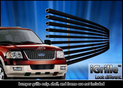 For 2003-2006 ford expedition bumper black stainless steel billet grille