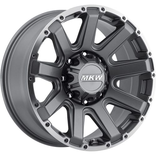 20x9 gray mkw offroad m94 8x180 +10 wheels free passer ct404 35x12.5x20 tires