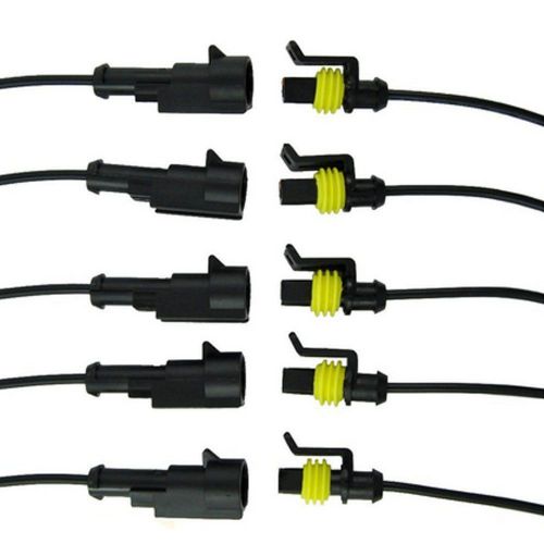 5sets1pin waterproof electrical connector plug with wire electrical wire harness