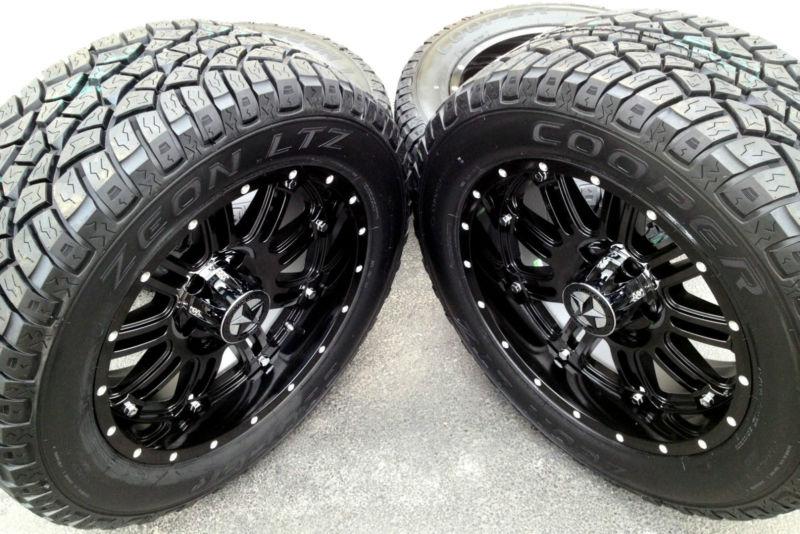 20" black wheels & tires dodge truck, ram 1500, 20x9 gloss black 20 inch rims