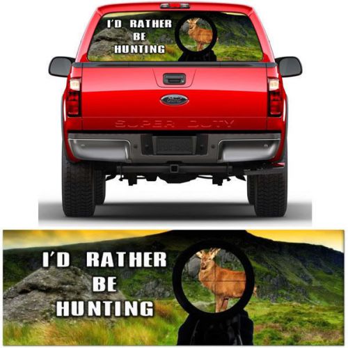 Hunting elk window truck tint decal sticker fits ford chevrolet dodge mg9114