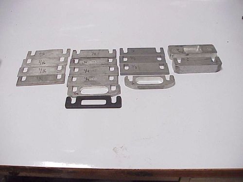 16 aluminum transmission spacers from a nascar team various thicknesses arca k&amp;n