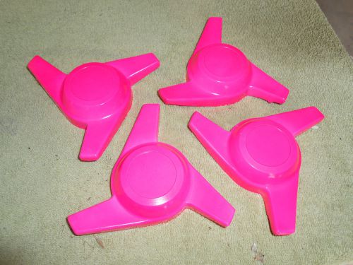 ( 4 )   pink    spinners   metal    nos