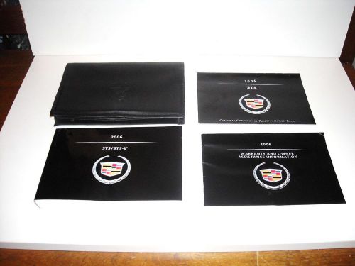 2006 cadillac sts sts-v factory owners manual warranty guide + case