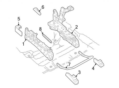 Ford oem seat track cover 8w7z5461749ca image 6