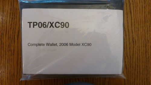 2006 volvo xc90 owner&#039;s manual new complete wallet set